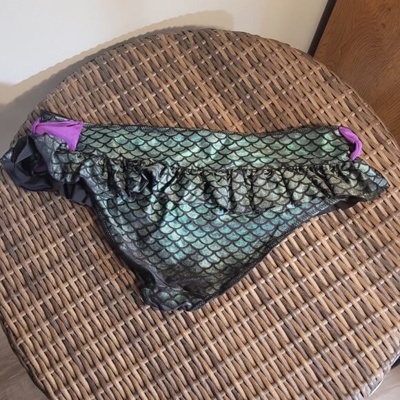 Disney Ariel Little Mermaid Bikini Bottom XL Iridescent Scale Print Swim EUC - Picture 5 of 9